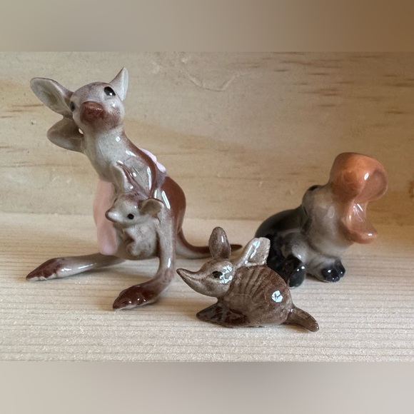Hagen-Renaker Kangaroo Aardvark and Hippo Figurines - set of 3 - Picture 2 of 6